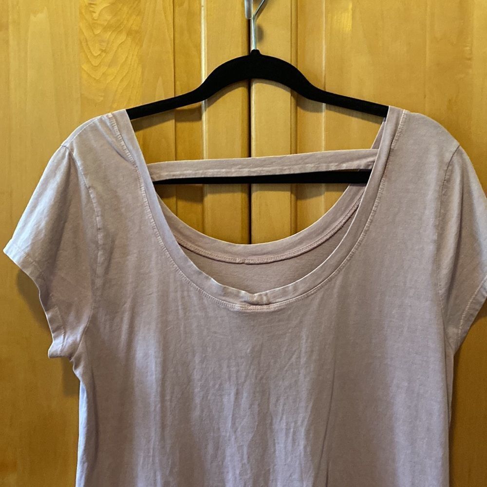 Dusty salt wash pink cotton dress - Picture 3 of 4